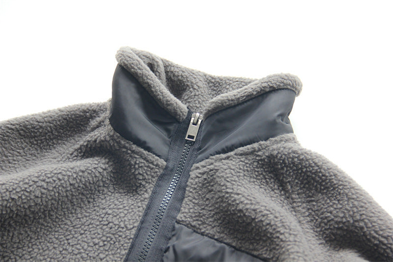EVEL — Men's Polar Fleece Hoodie with Stand Collar