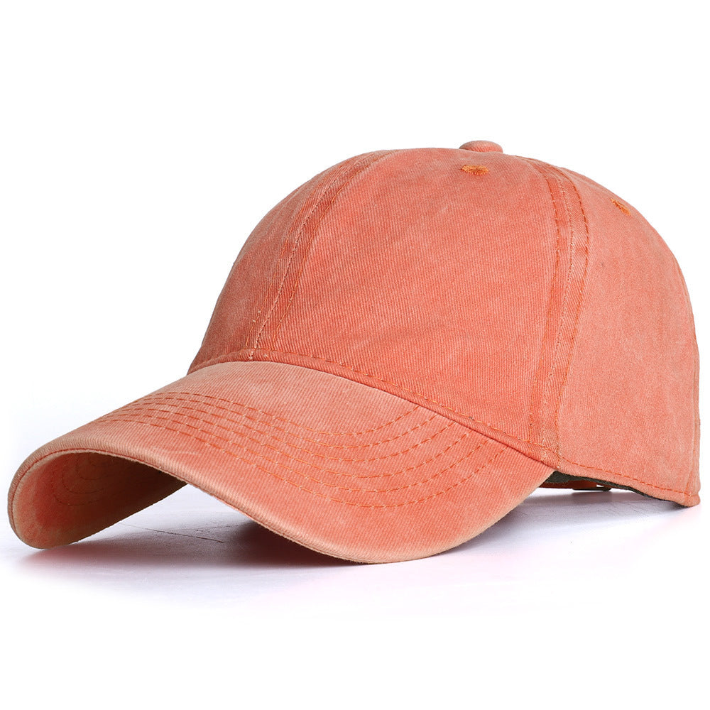 ZEVVEN — Distressed Cotton Baseball Cap in Vintage Wash
