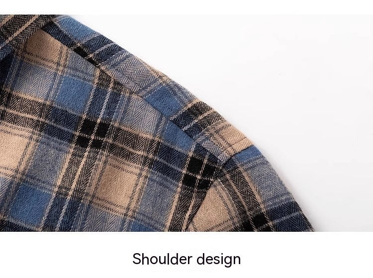 LYRAR — Plaid Long Sleeve Button-Up Shirt for Men with Sharp Detail