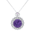 BRIXELL — Vintage Amethyst Pendant in 925 Silver with Sharp Detail
