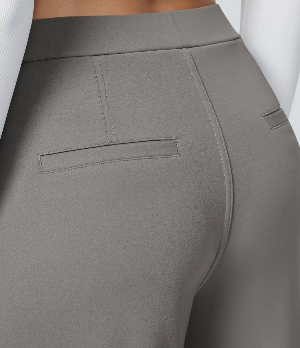 ELOR — Women's Wide-Leg Tailored Pants with Clean Drape
