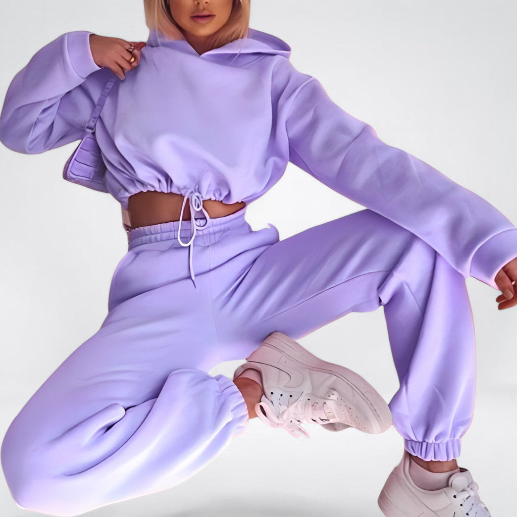 SORIN — Women's Cropped Tracksuit Set with Joggers