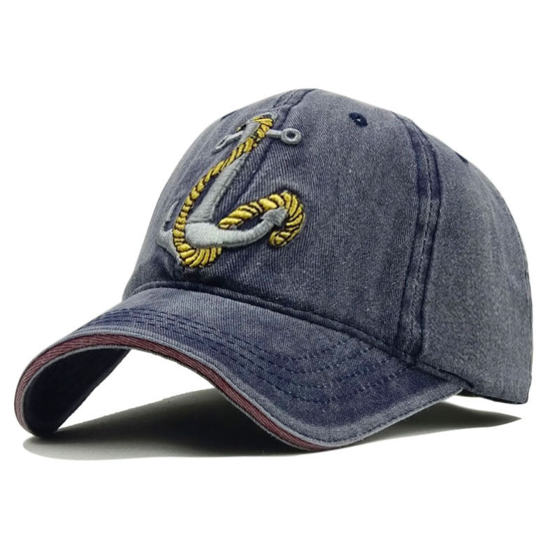 RYEON — Anchor Embroidered Classic Baseball Cap Hat