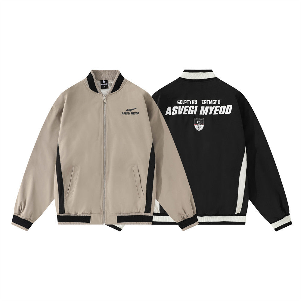 BRAVELL — Color-Block Varsity Jacket with Clean Street Fit