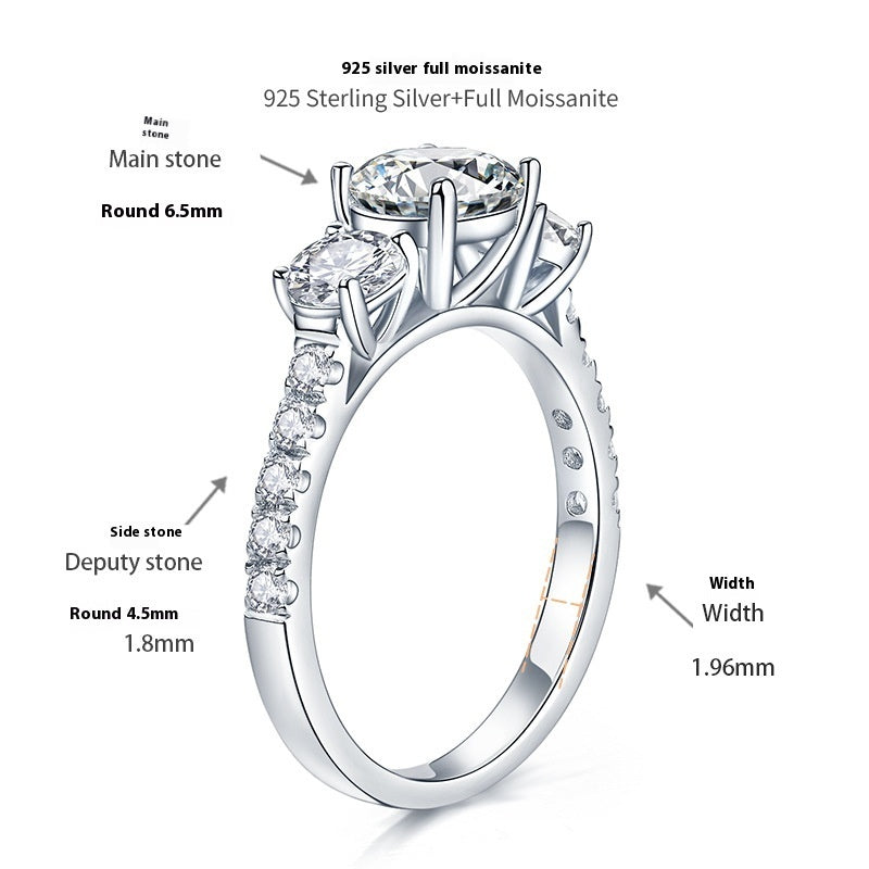 DRAORA — Classic 18K Gold Moissanite Ring for Women