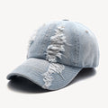 MORDEN — Distressed Denim Baseball Cap in Vintage Wash