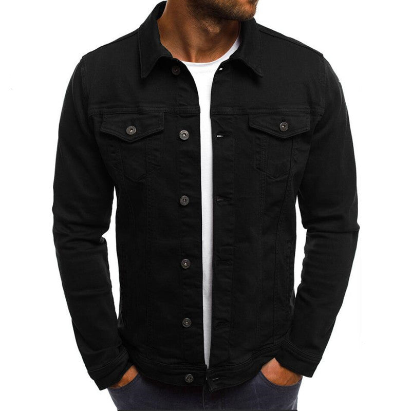 ZEVAEL — Cropped Denim Jacket with Clean Street Detail