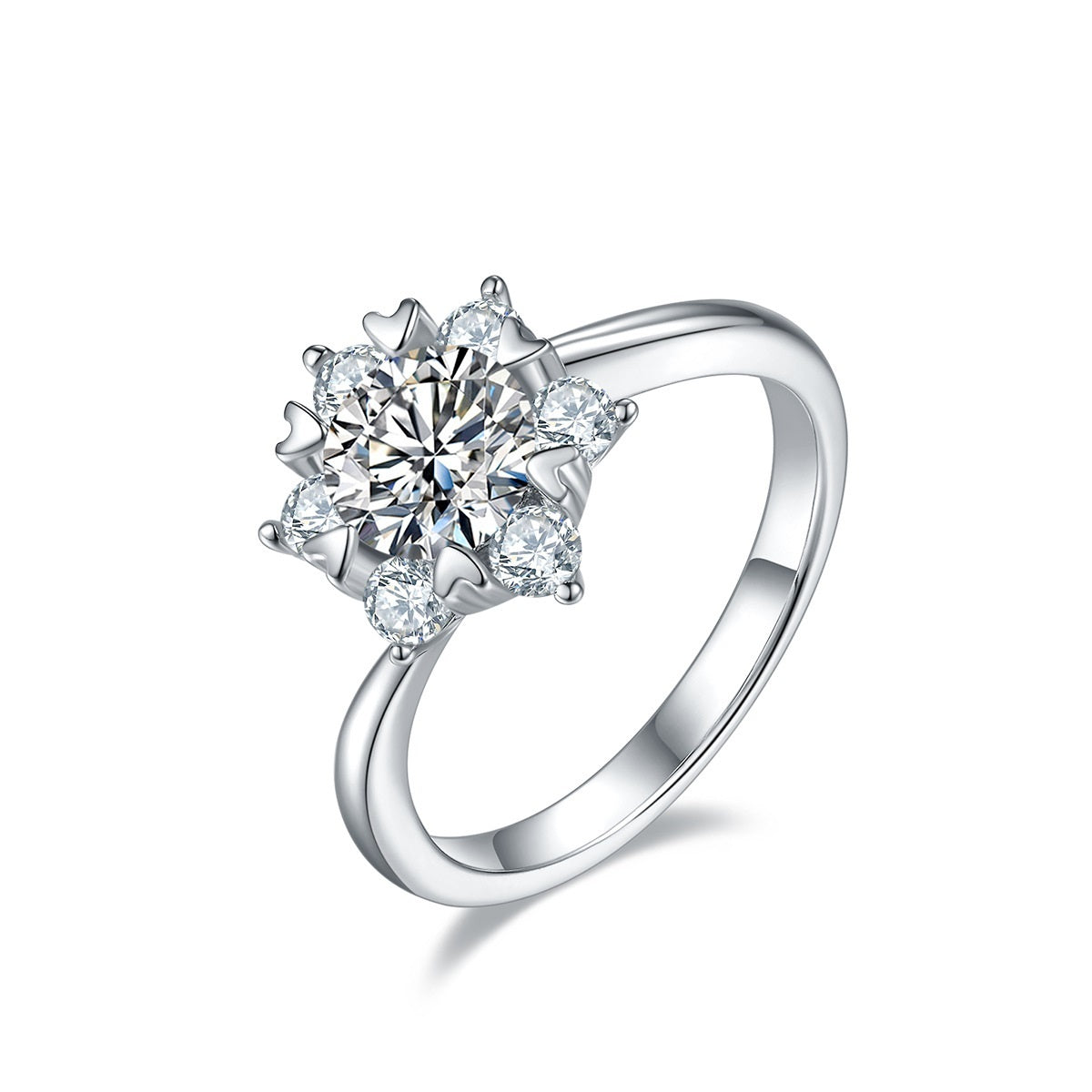VALEL — 1 Carat Moissanite Ring for Women in Silver