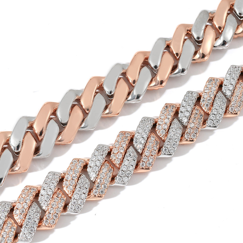 DAXIRA — Rose Gold Zircon Clavicle Necklace with Clean Shine