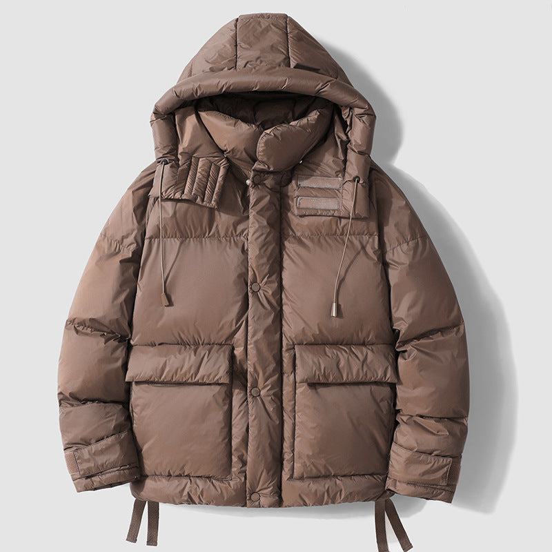 MIREON — Men's Fleece-Lined Puffer Jacket for Cold Days