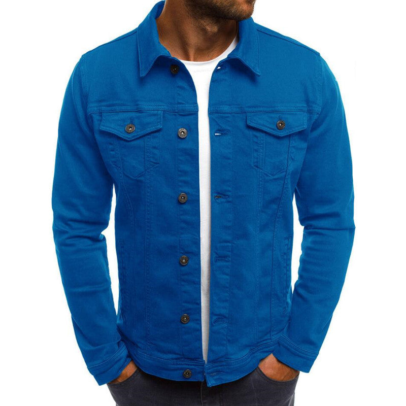 ZEVAEL — Cropped Denim Jacket with Clean Street Detail