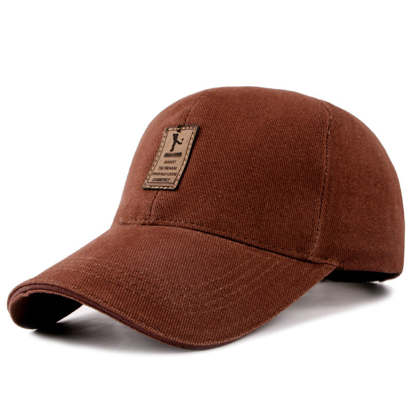 TORE — Vintage Corduroy Baseball Cap with Patch Detail