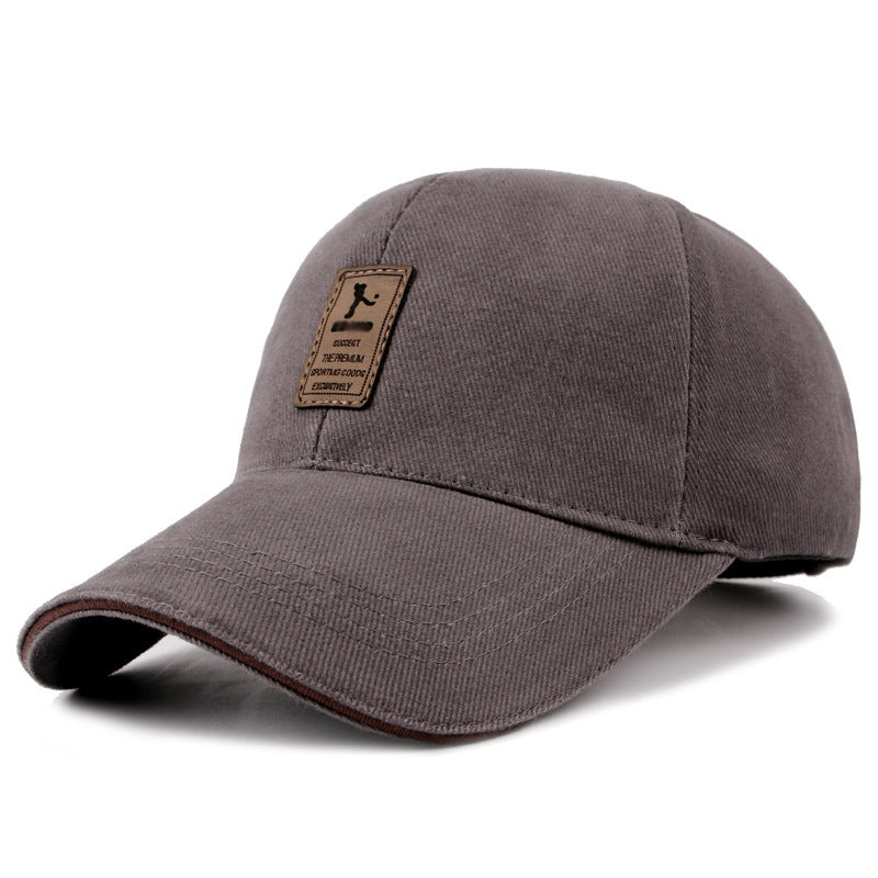 TORE — Vintage Corduroy Baseball Cap with Patch Detail