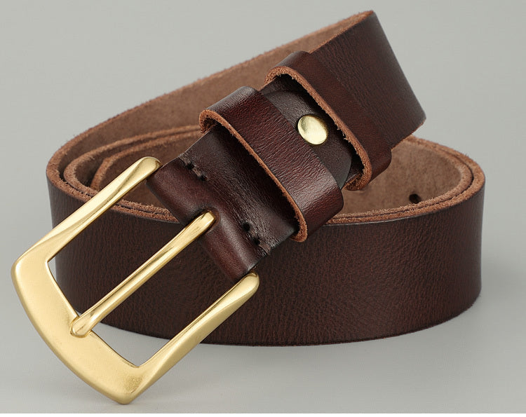 ELYOR — Leather Belt with Premium Everyday Finish Look