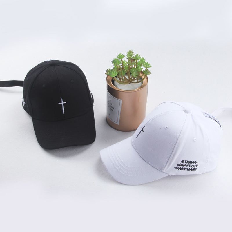 VANIRA — Embroidered Cross Cap with Adjustable Strap