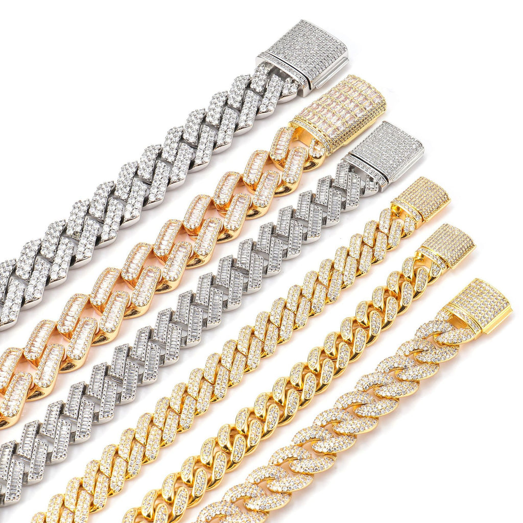 VIDIO — Silver Moissanite Cuban Bracelet for Men Daily
