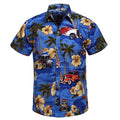 CAELOR — Tropical Stripe Beach Shirt for Men in Relaxed Fit