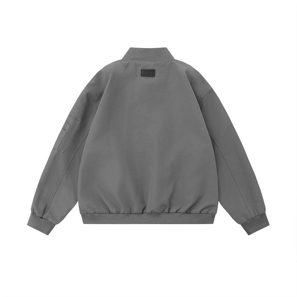ZEVINN — Relaxed-Fit Varsity Jacket with Rivet Details