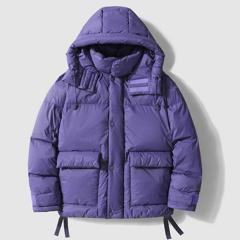 MIREON — Men's Fleece-Lined Puffer Jacket for Cold Days