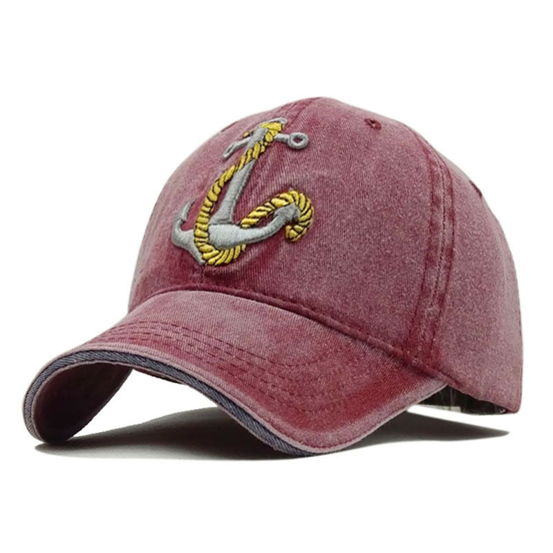 RYEON — Anchor Embroidered Classic Baseball Cap Hat