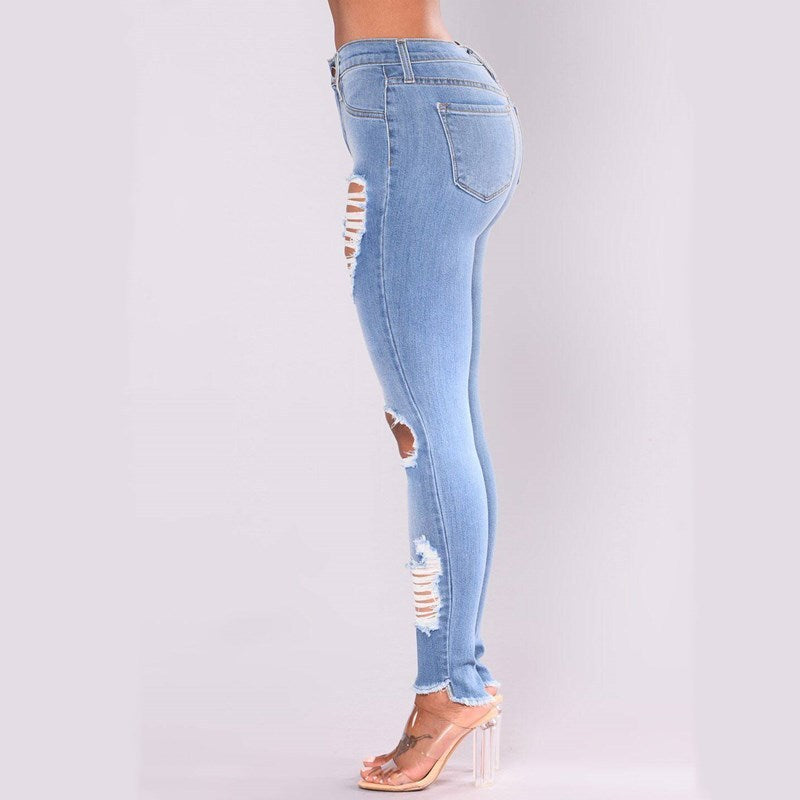 LUXIN — Distressed Slim-Fit Denim Jeans for Everyday