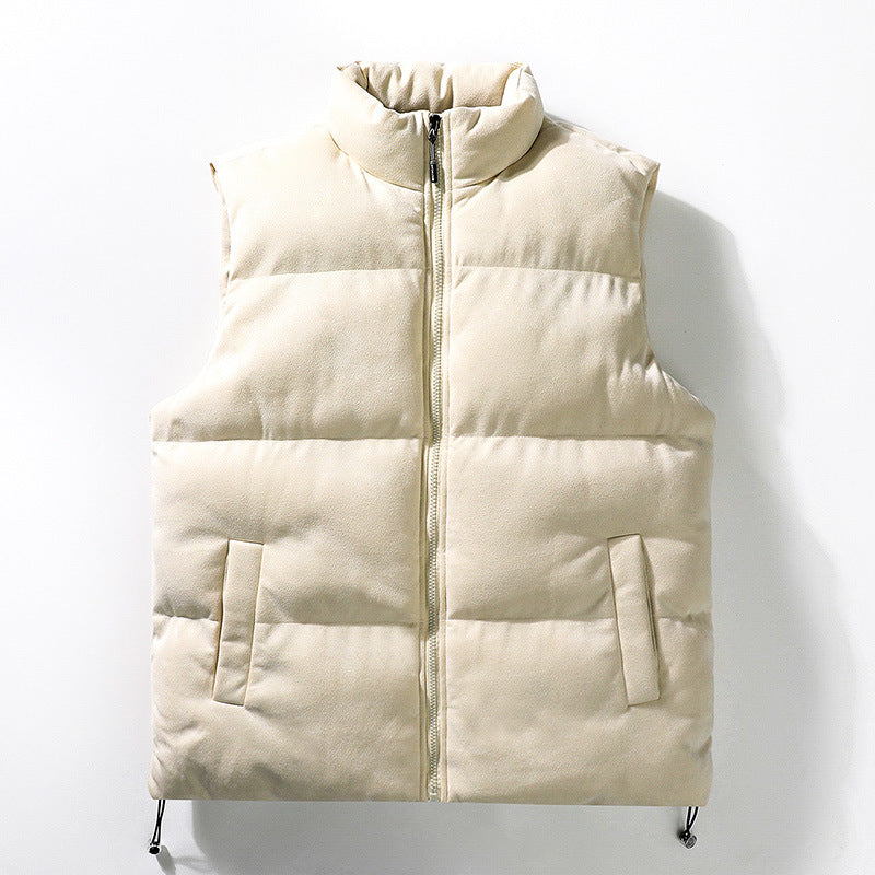 COVIA — Quilted Stand Collar Puffer Vest for Daily Wear