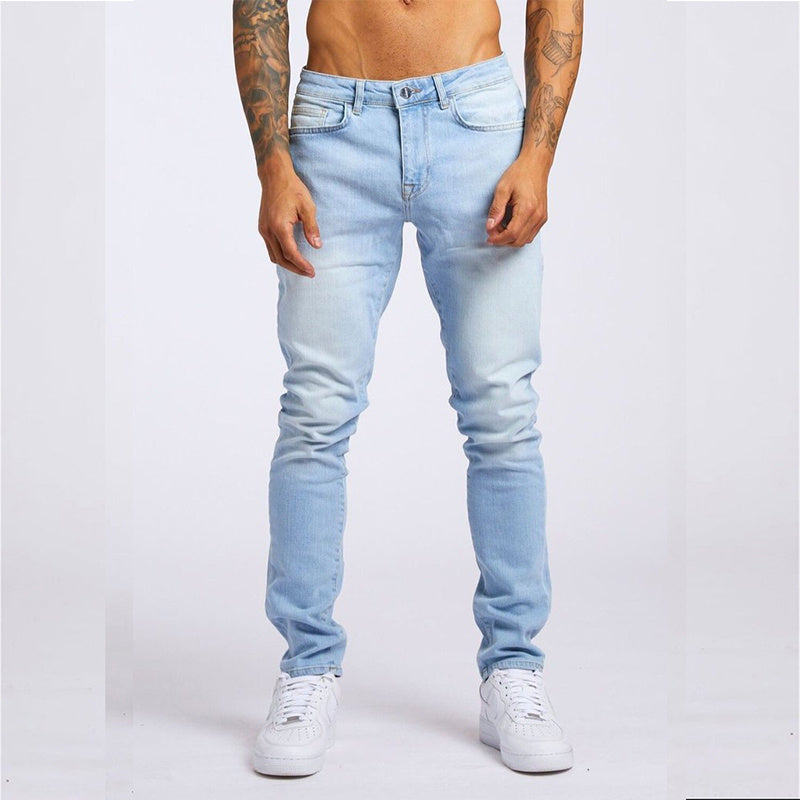 BRAVEN — Men's Slim-Fit Denim Jeans with Clean Wash