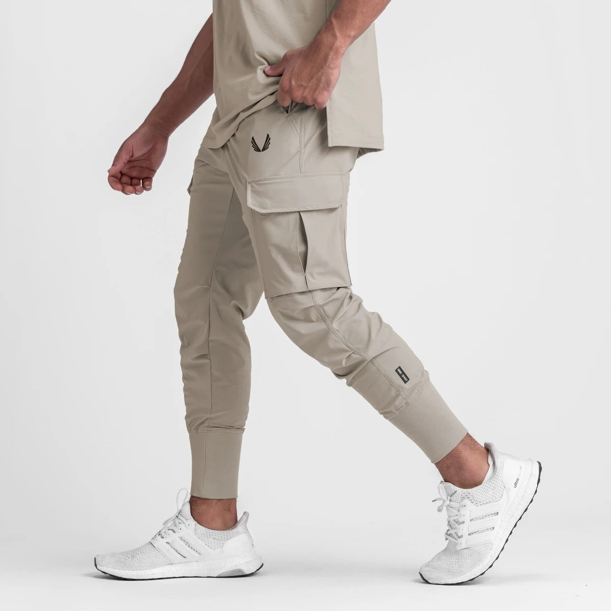 DRAIN — Quick-Dry Stretch Running Pants with Tapered Fit