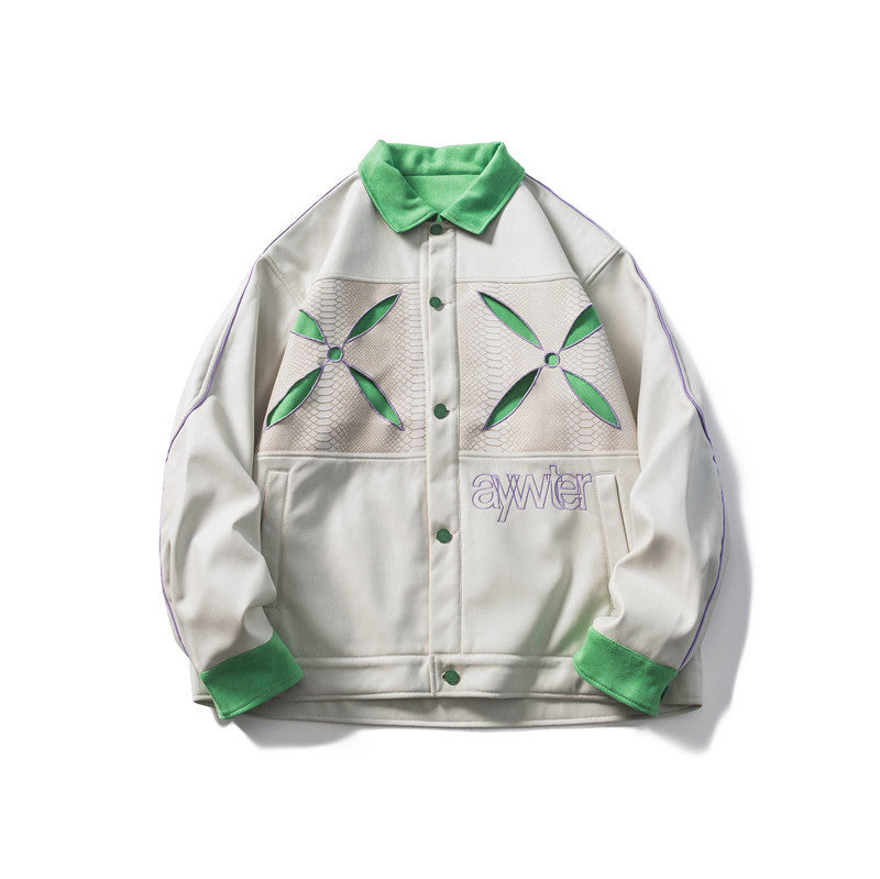 ELYIS — Men's Embroidered Streetwear Statement Jacket