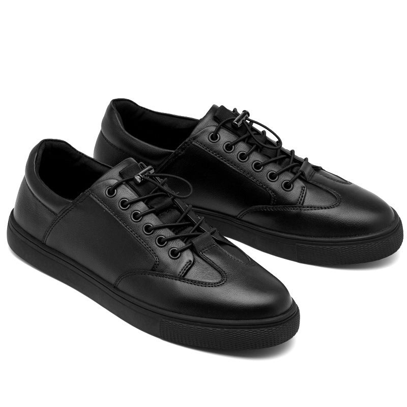 ROVA — Men's Black Leather Sneakers for Everyday Wear