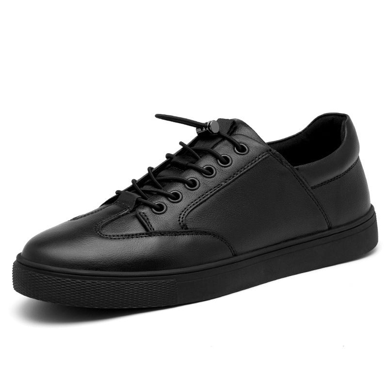 ROVA — Men's Black Leather Sneakers for Everyday Wear