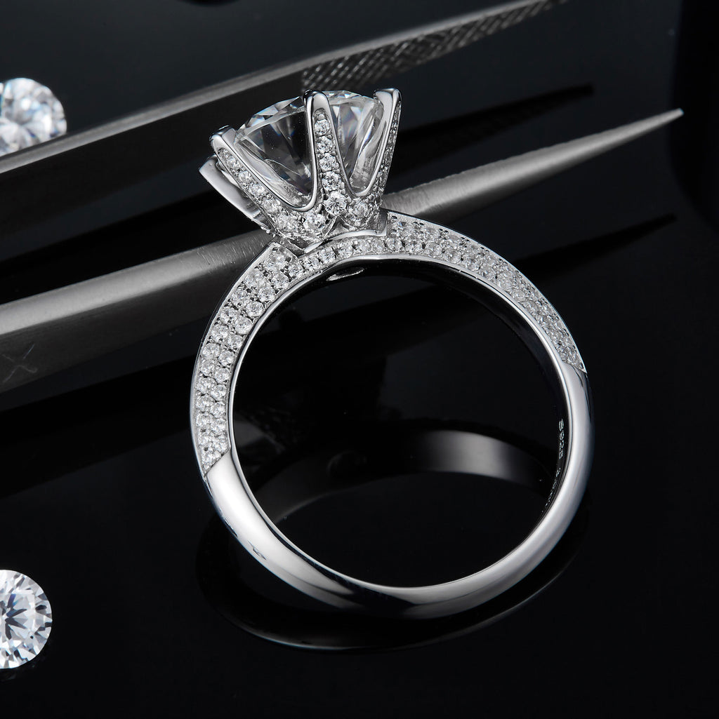 NEXOR — 3 Carat Moissanite Ring in Solid 925 Silver