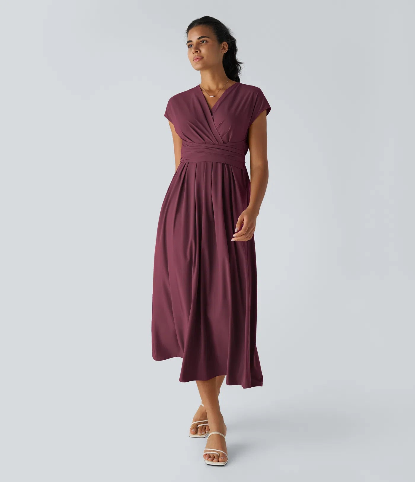 AXEN — Women's Elegant Dress with Clean AURA Drape