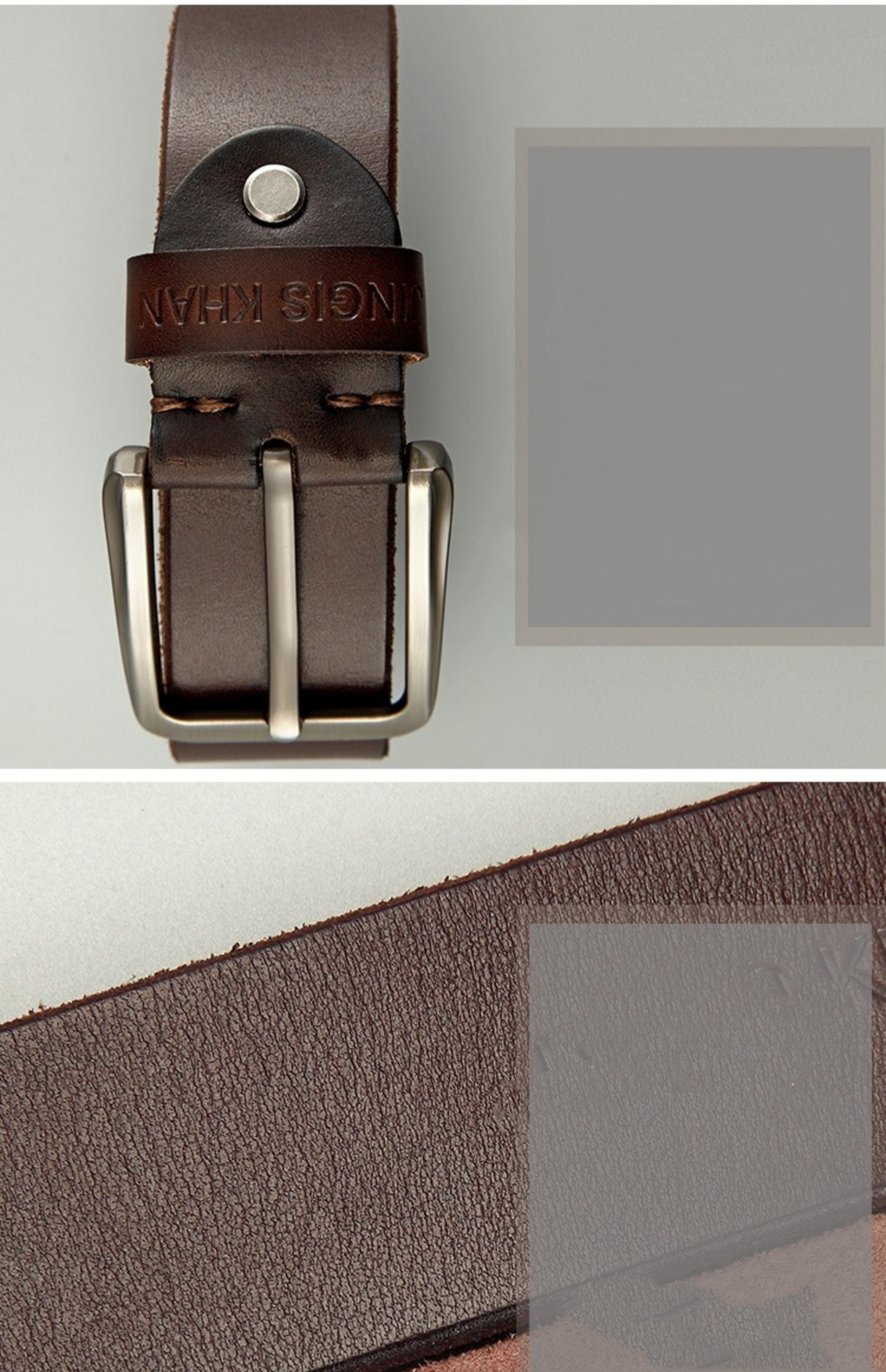 ELYOR — Leather Belt with Premium Everyday Finish Look