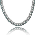 IONIS — Men's Emerald Green Cuban Chain Necklace with Sharp Detail
