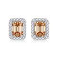 MAVELL — Emerald Cut Moissanite Stud Earrings for Women