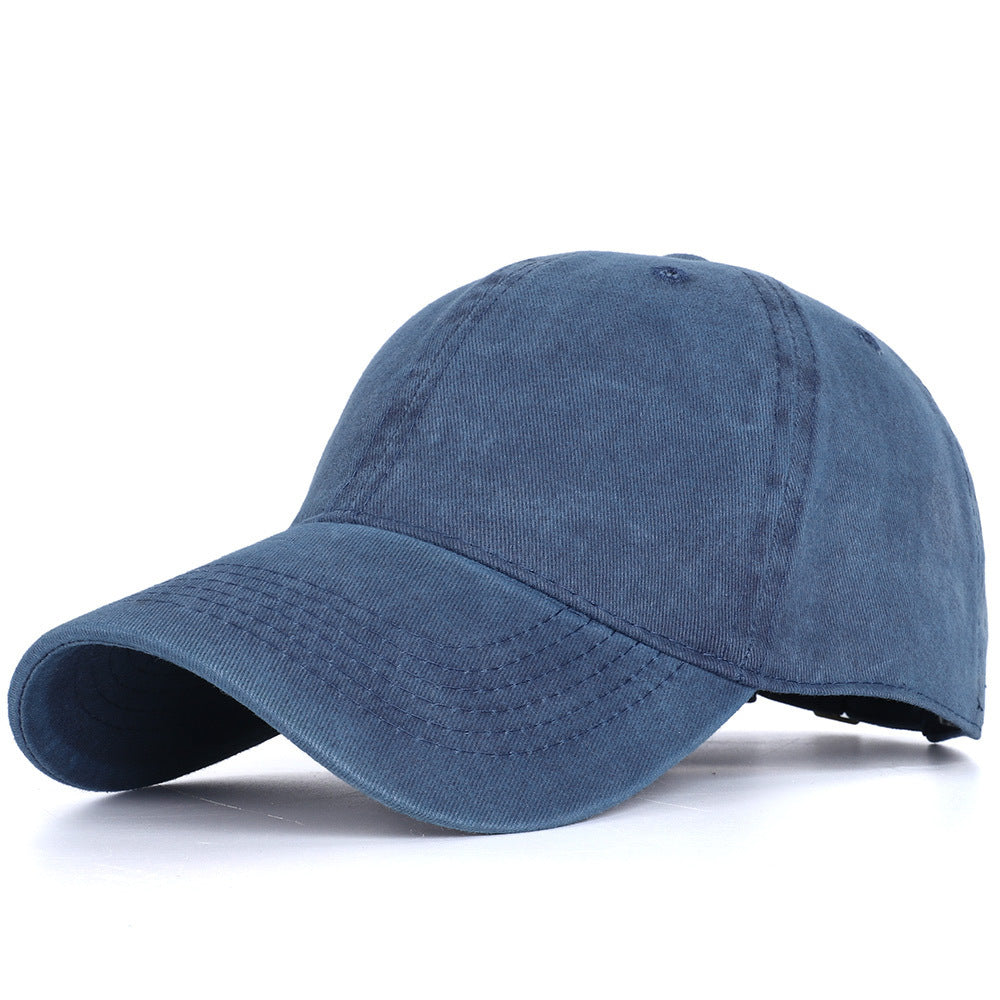 ZEVVEN — Distressed Cotton Baseball Cap in Vintage Wash