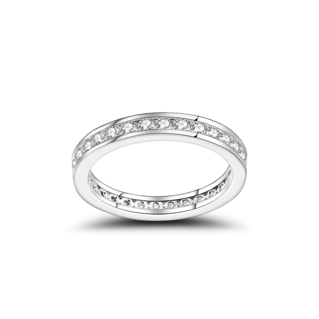 SORIRA — Full Eternity Moissanite Ring in 925 Silver