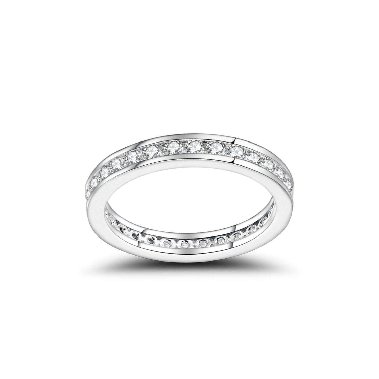 SORIRA — Full Eternity Moissanite Ring in 925 Silver