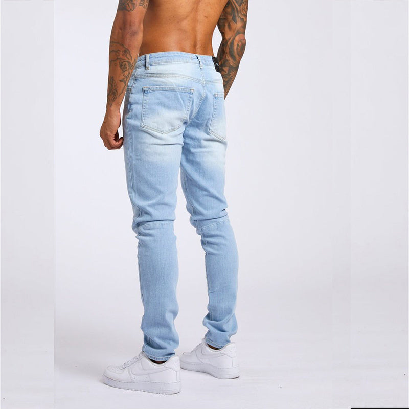 BRAVEN — Men's Slim-Fit Denim Jeans with Clean Wash
