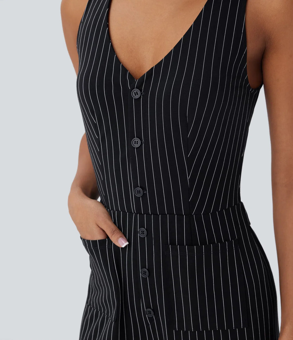 SENION — Women's Tailored Jumpsuit with Clean Drape