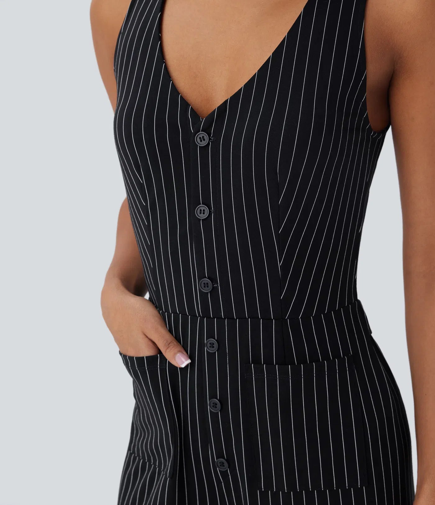 SENION — Women's Tailored Jumpsuit with Clean Drape