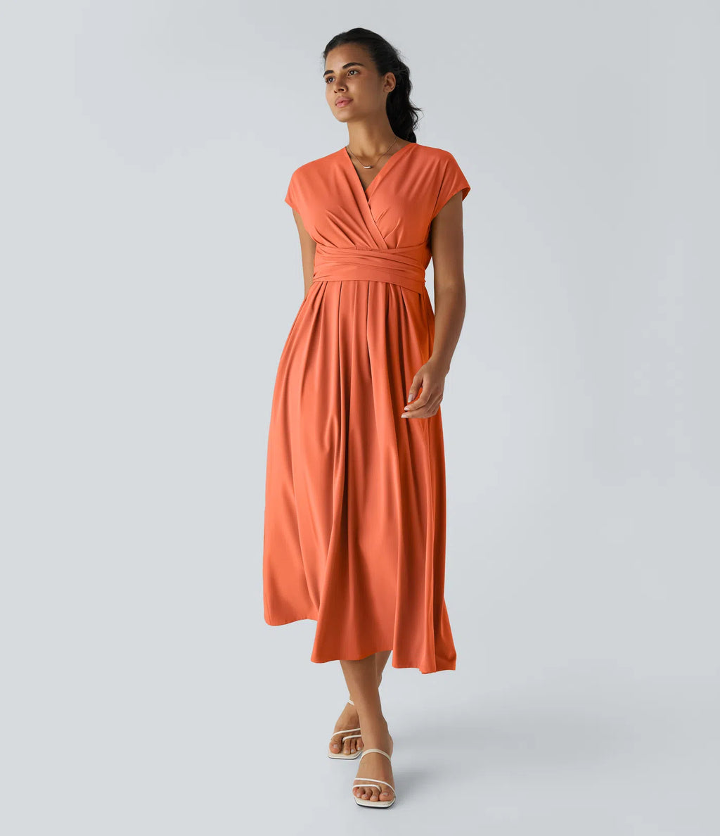 AXEN — Women's Elegant Dress with Clean AURA Drape