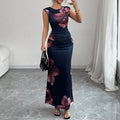 EVINN — Women's Elegant Dress with Clean AURA Drape