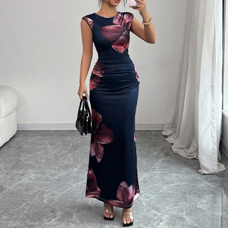 EVINN — Women's Elegant Dress with Clean AURA Drape
