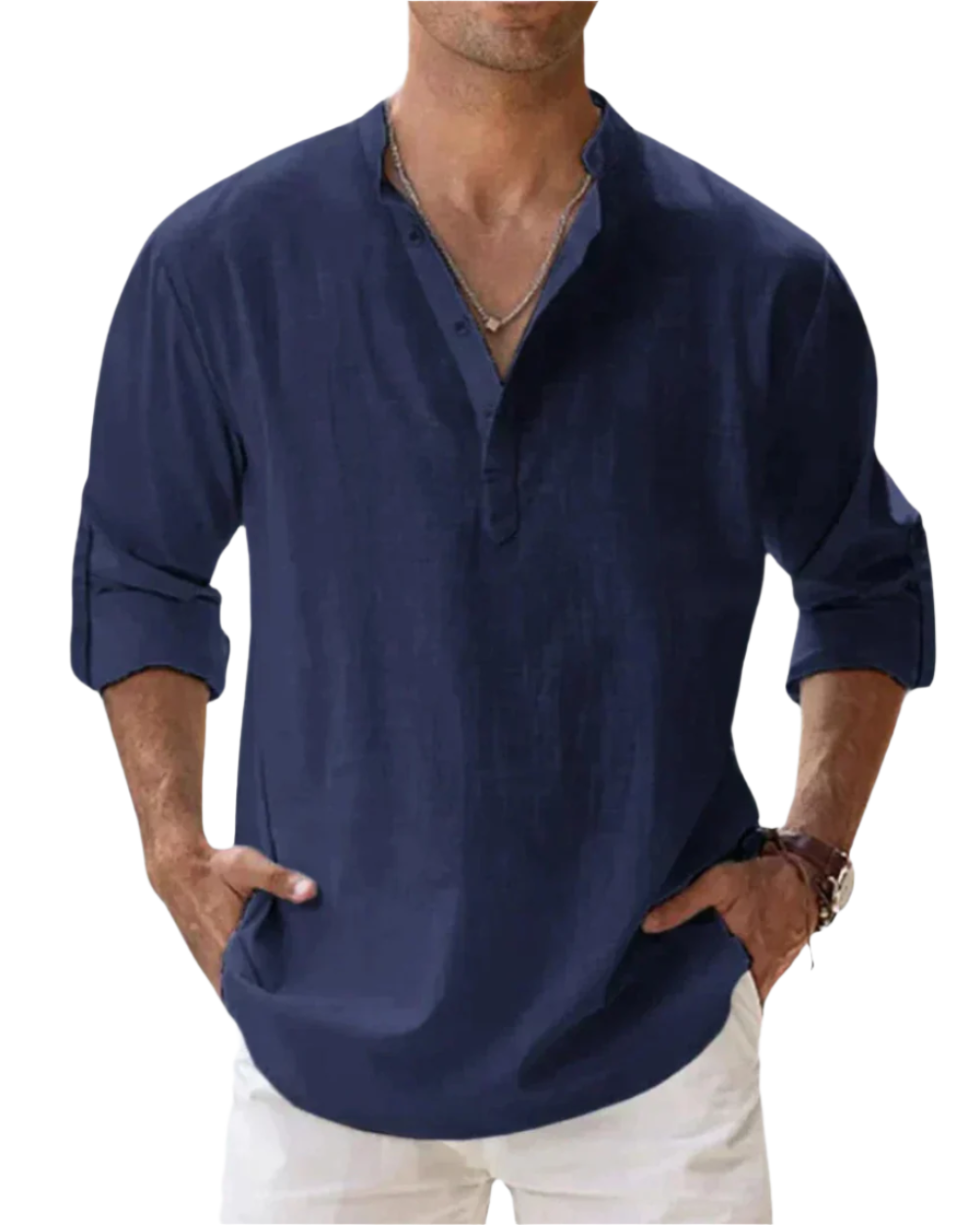 RAEIRA — Men's Linen Shirt with Relaxed Summer Finish