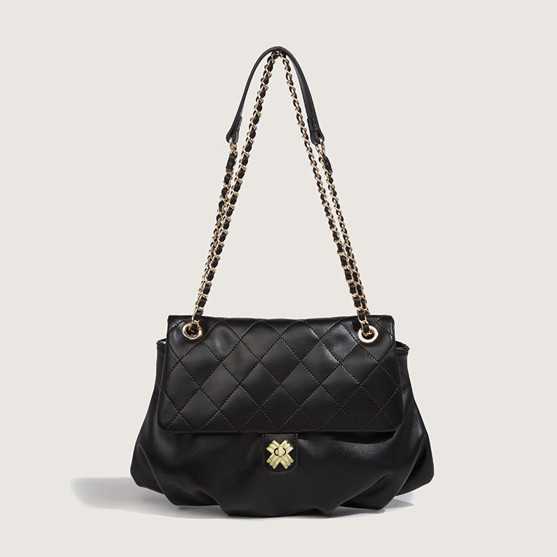SENDEN — Elegant Chain Shoulder Handbag for Women with Sharp Detail
