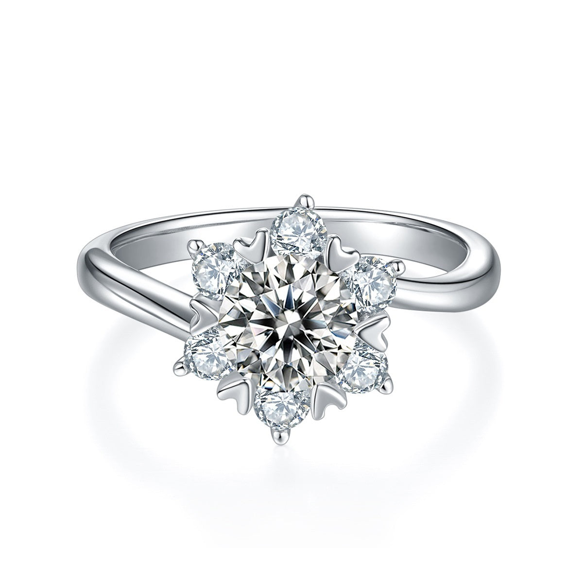 VALEL — 1 Carat Moissanite Ring for Women in Silver