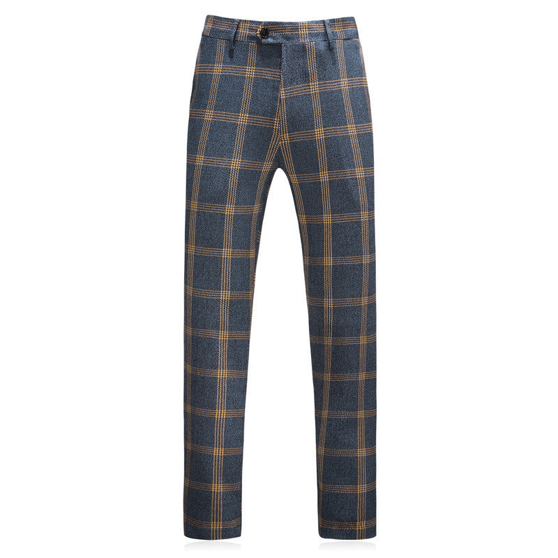 VEXRIS — Men's Tailored Three-Piece Suit Set with Sharp Detail