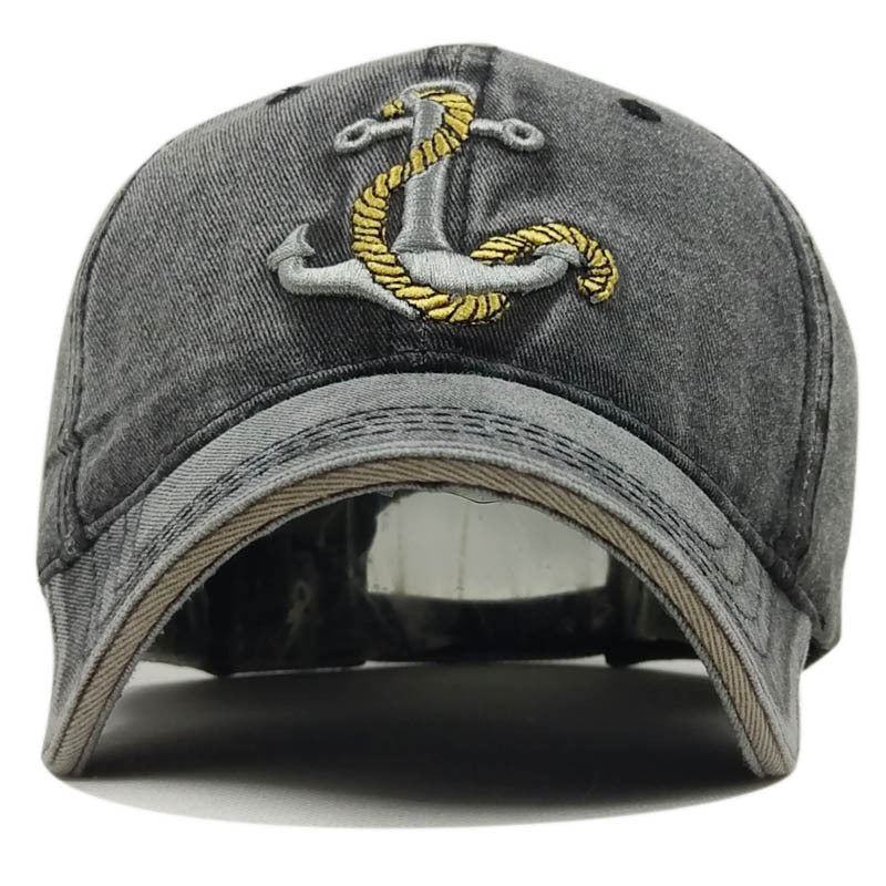 RYEON — Anchor Embroidered Classic Baseball Cap Hat